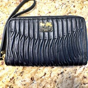 Coach Black Wristlet Wallet
